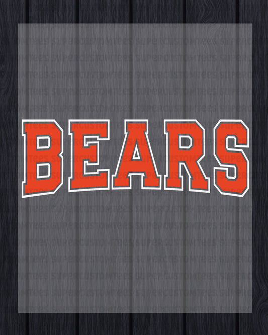 Bears DTF Heat Transfer Ready to Press