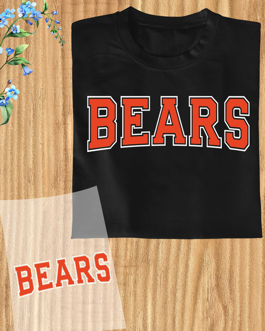 Bears DTF Heat Transfer Ready to Press