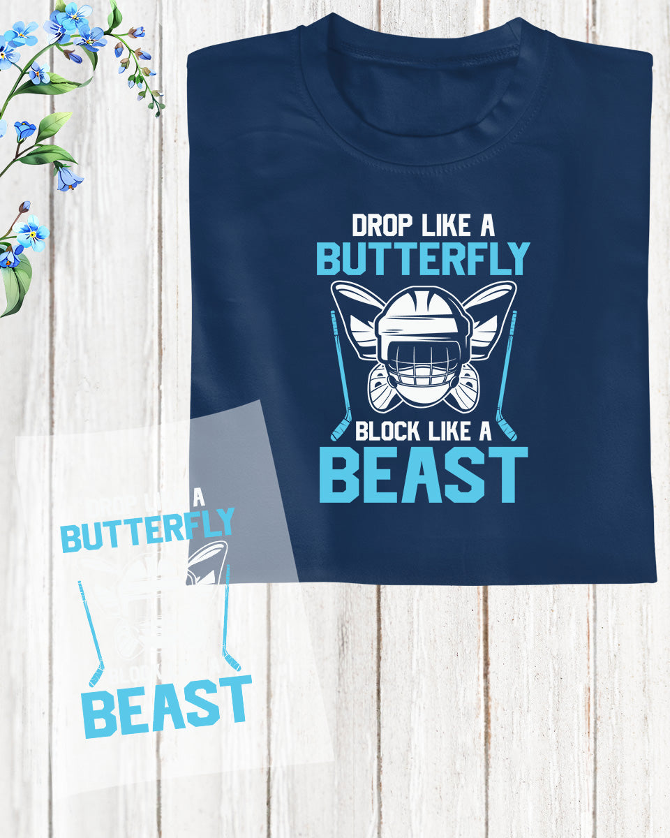 Butterfly Ice Hockey DTF Transfer Film