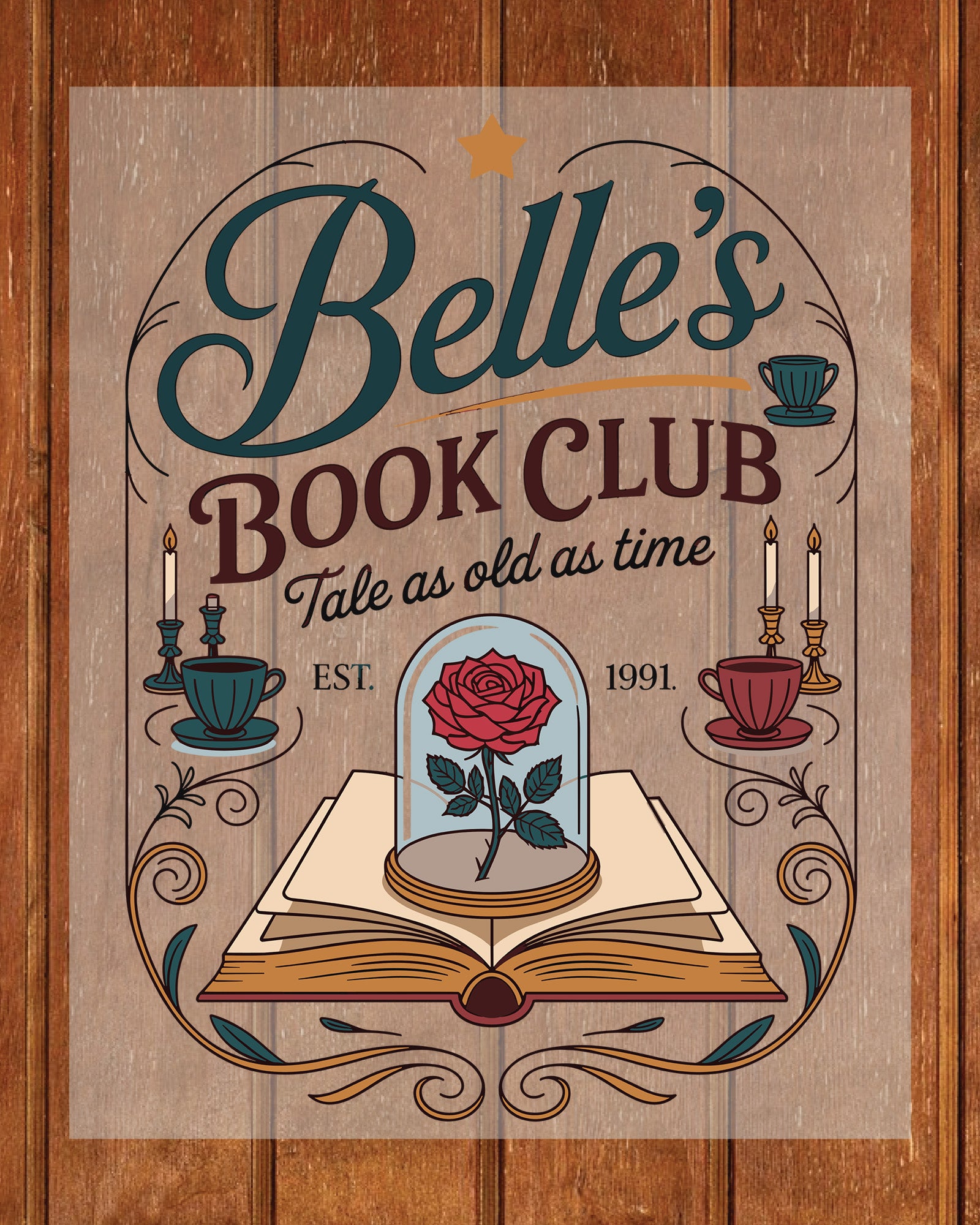 Belles Book Club Lover Summer DTF Transfer