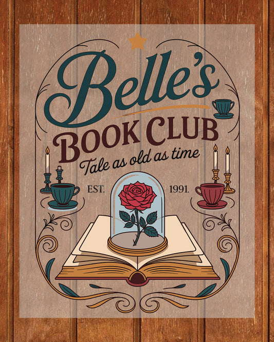 Belles Book Club Lover Summer DTF Transfer