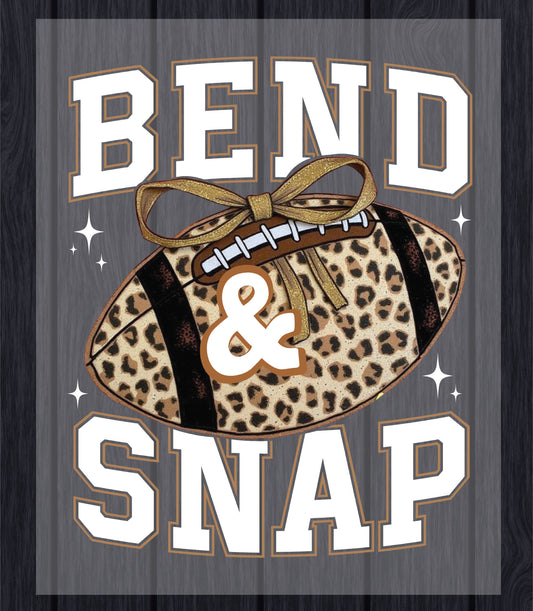 Bend And Snap Football DTF Transfer, Retro Gameday Heat Transfer For Shirt, Funny Football Shirt Iron On, Sport UV Sticker Prints