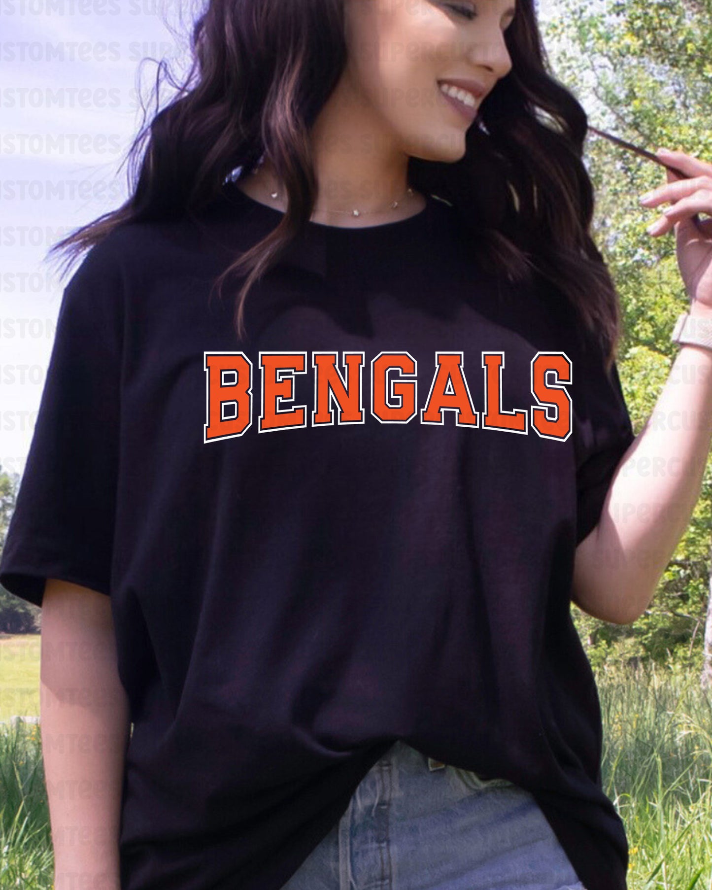 Bengals DTF Heat Transfer Ready to Press