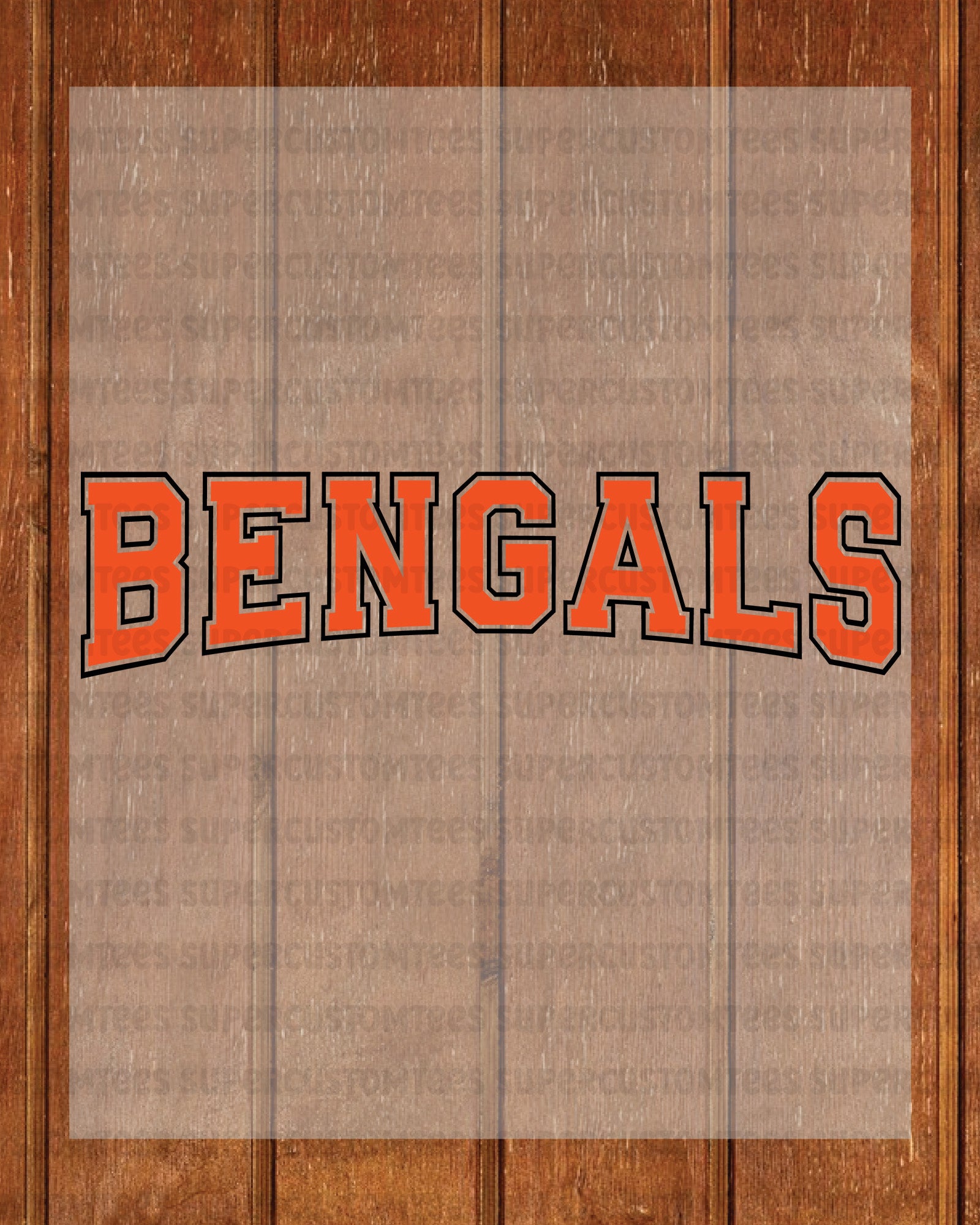 Bengals DTF Transfer Ready to Press