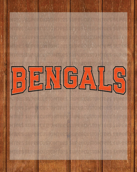 Bengals DTF Transfer Ready to Press