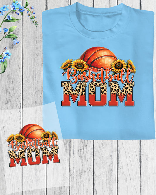 Flower Basketball Mom DTF Transfer Film