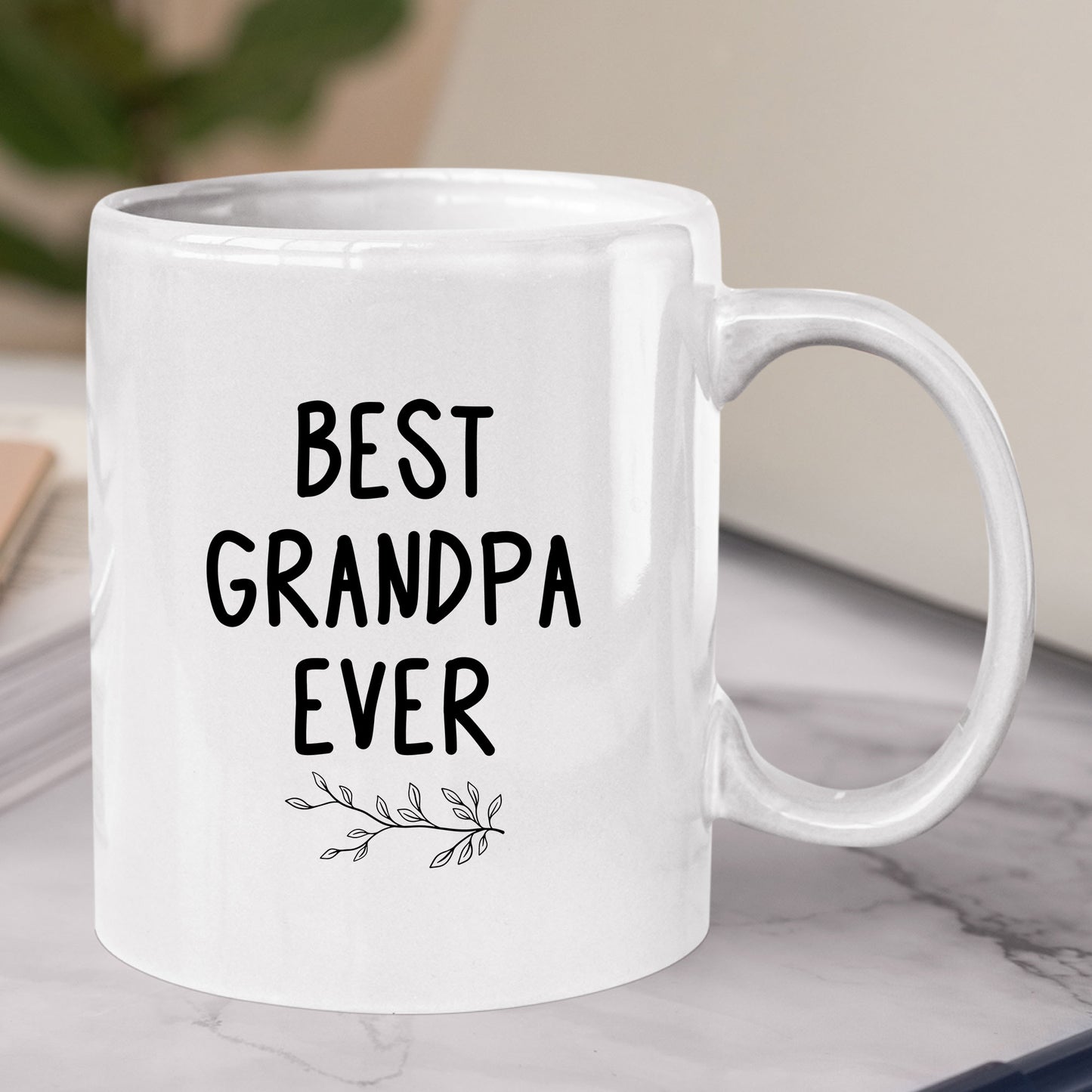 Best Grandpa Ever Mug Custom Baby Face Tumbler