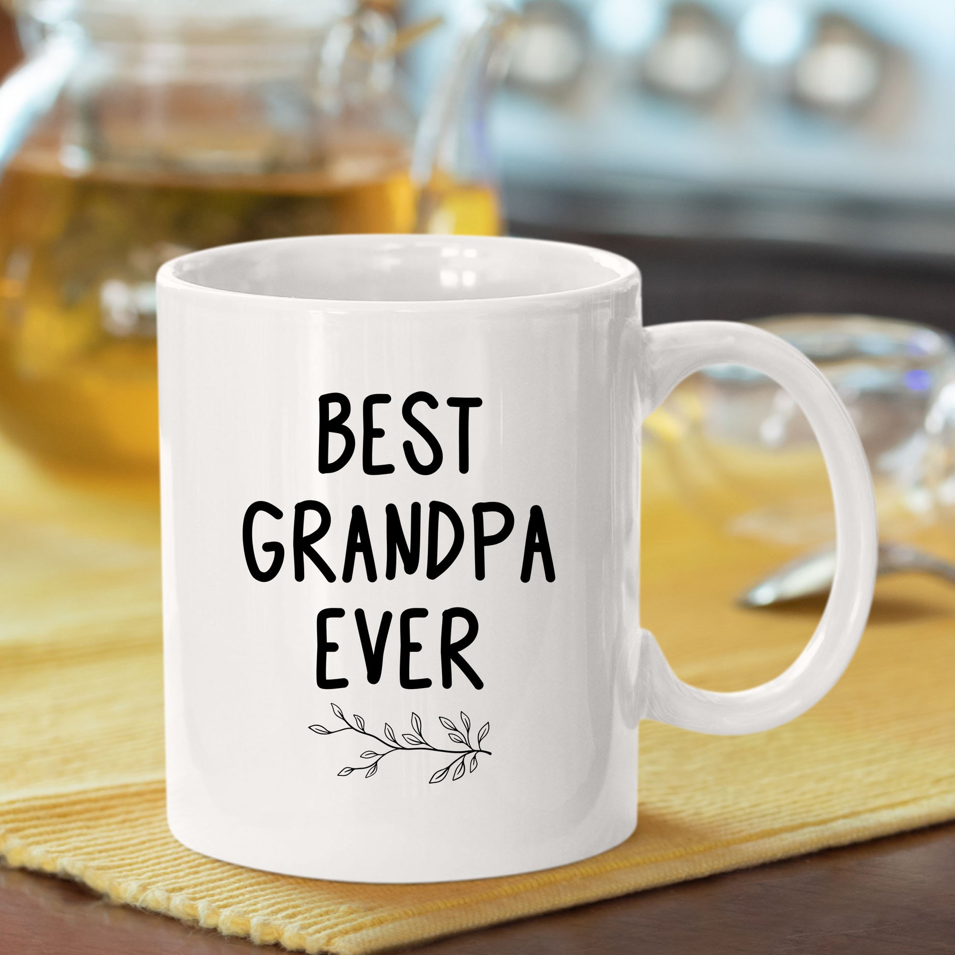 Best Grandpa Ever Mug Custom Baby Face Tumbler