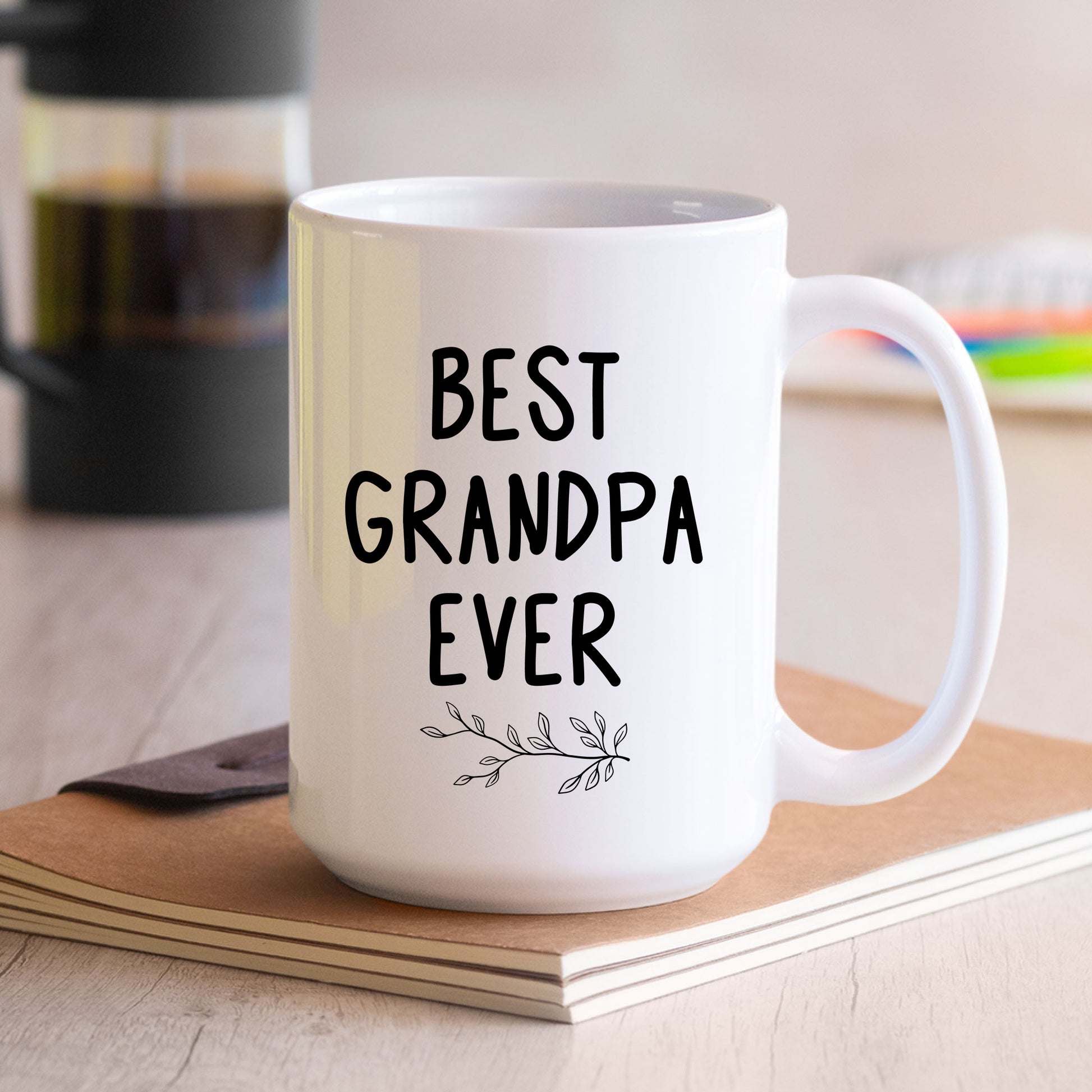 Best Grandpa Ever Mug Custom Baby Face Tumbler