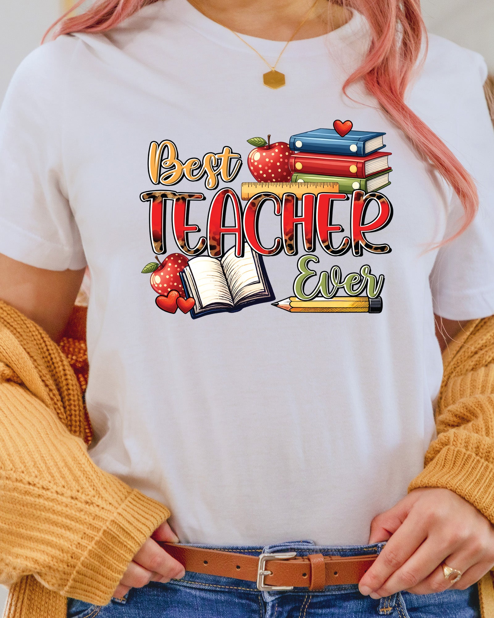 Best Teacher Ever Teachers Day DTF Transfer