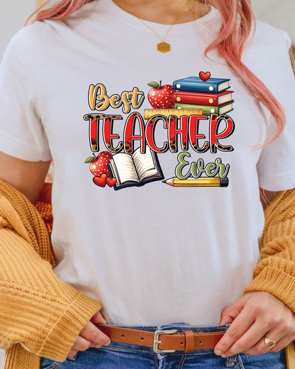 Best Teacher Ever Teachers Day DTF Transfer