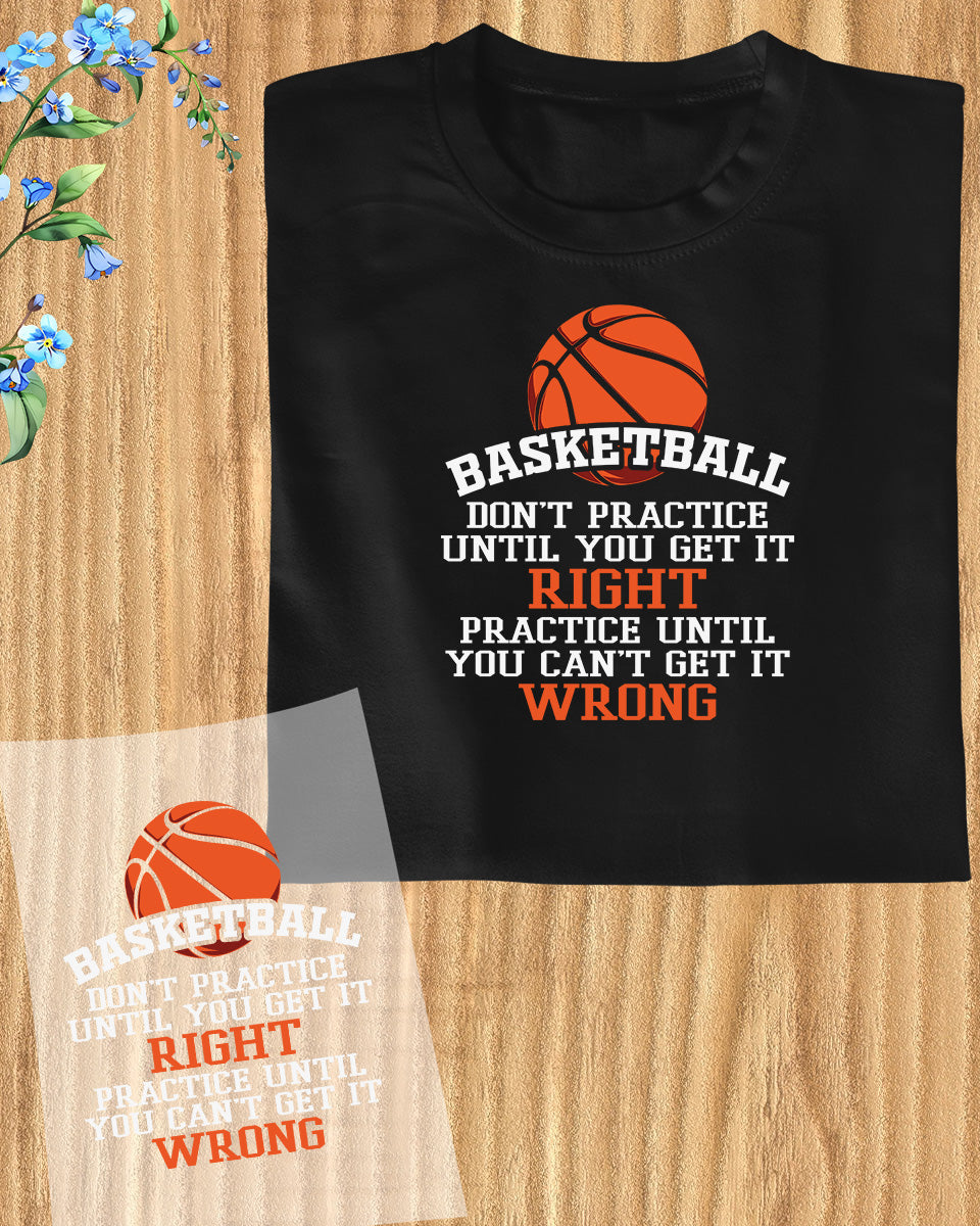 Basketball Practice Gift DTF Transfer Film