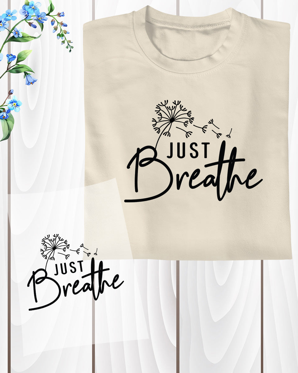 Just Breathe Yoga DTF Transfer Film