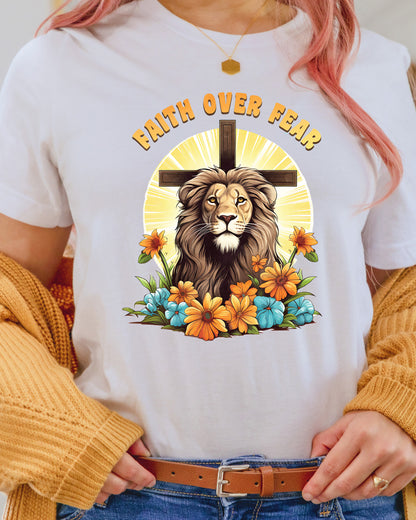 Bible Verse Faith over fear Sunflower Heat Transfer