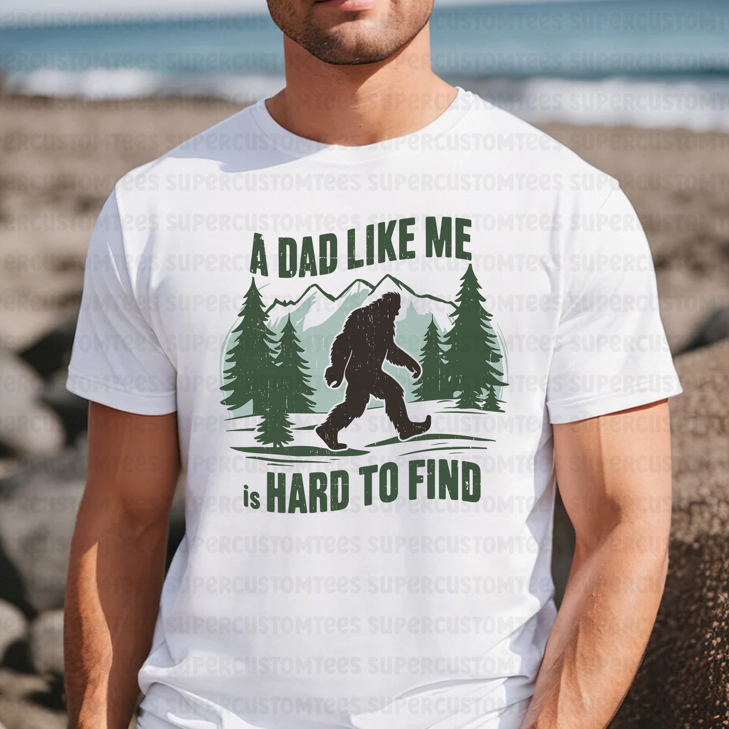 Bigfoot Dad DTF Transfer Ready To Press