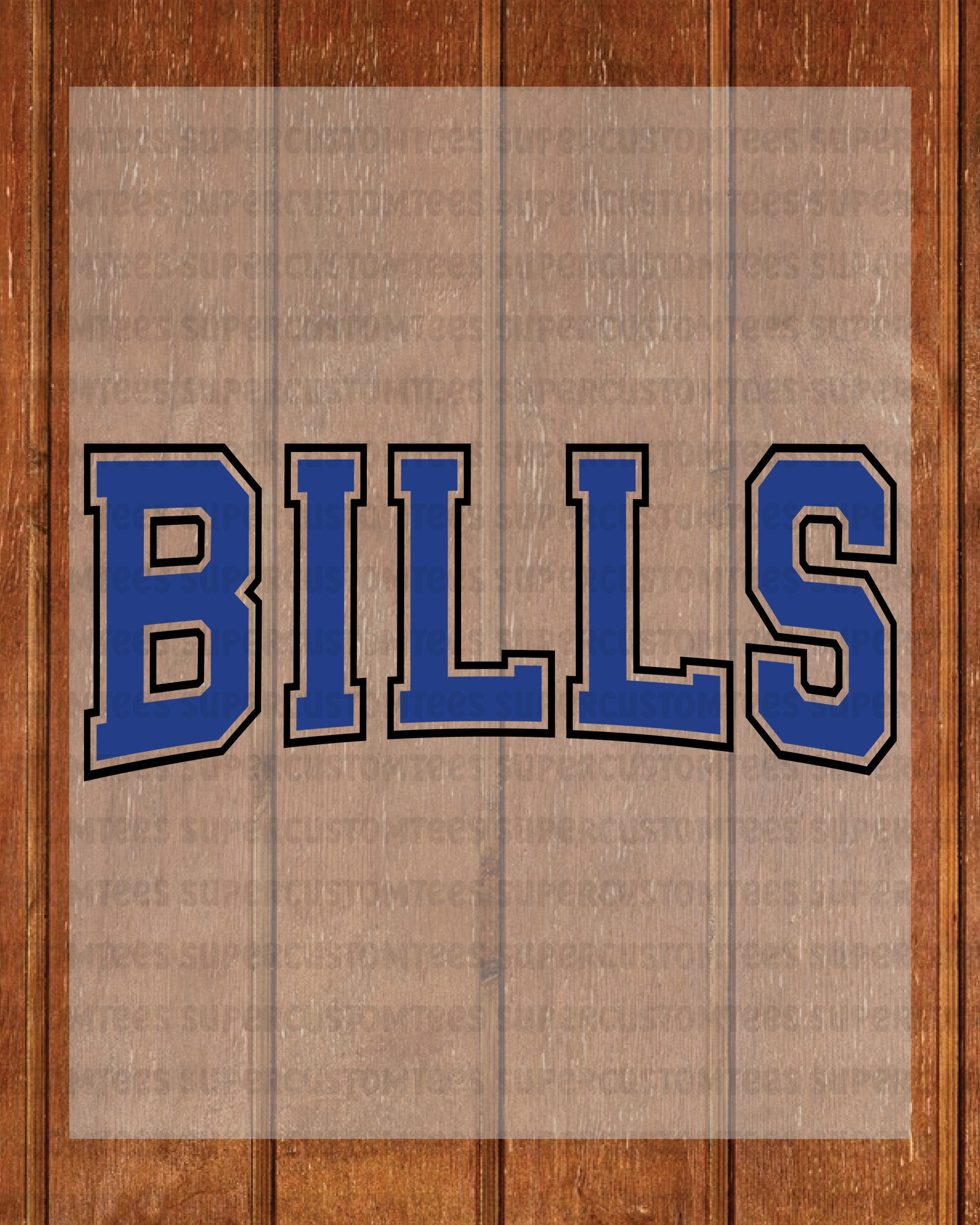 Bills DTF Transfer Ready to Press