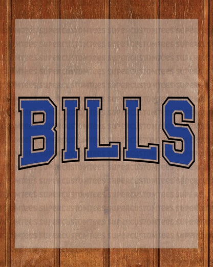 Bills DTF Transfer Ready to Press