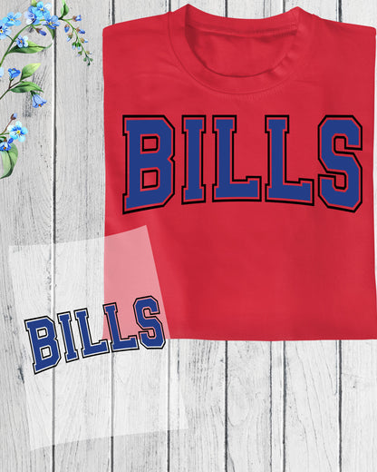 Bills DTF Transfer Ready to Press