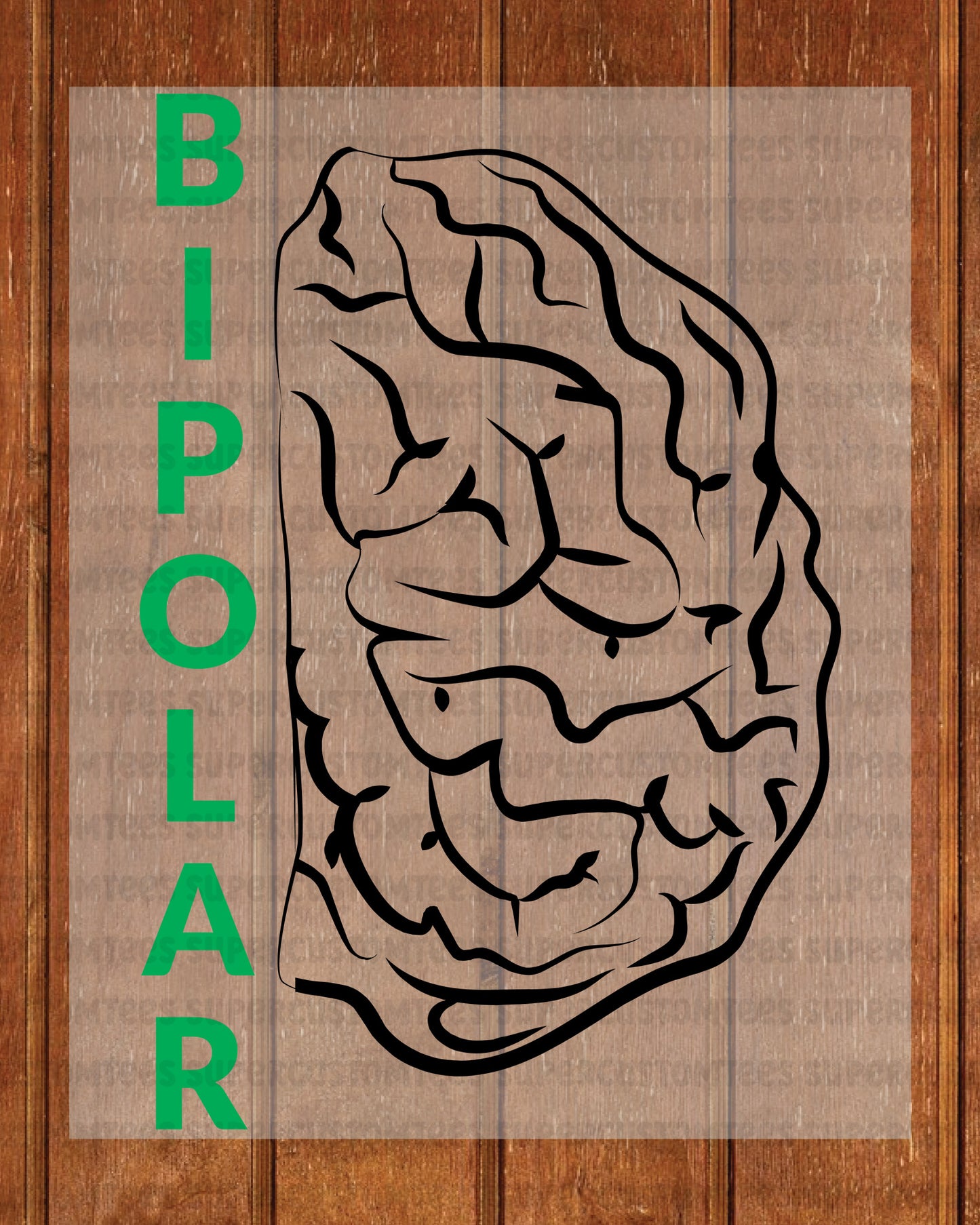 Bipolar Disorder DTF Transfer Ready to Press