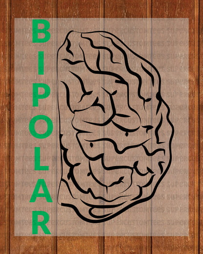 Bipolar Disorder DTF Transfer Ready to Press