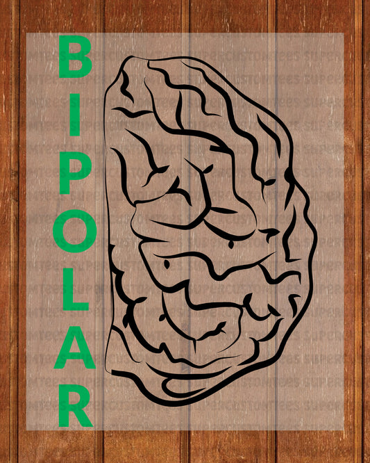 Bipolar Disorder DTF Transfer Ready to Press