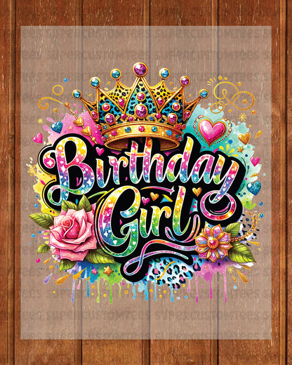 Birthday Girl DTF Transfer