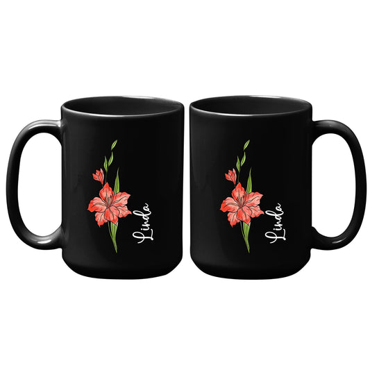 Personalized Birth Flower Mug