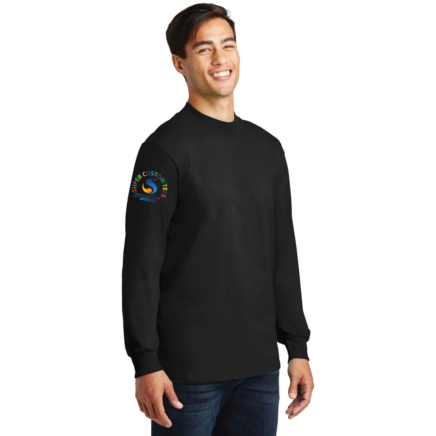 Port & Company PC61M - Unisex Essential Mock Turtleneck T Shirts