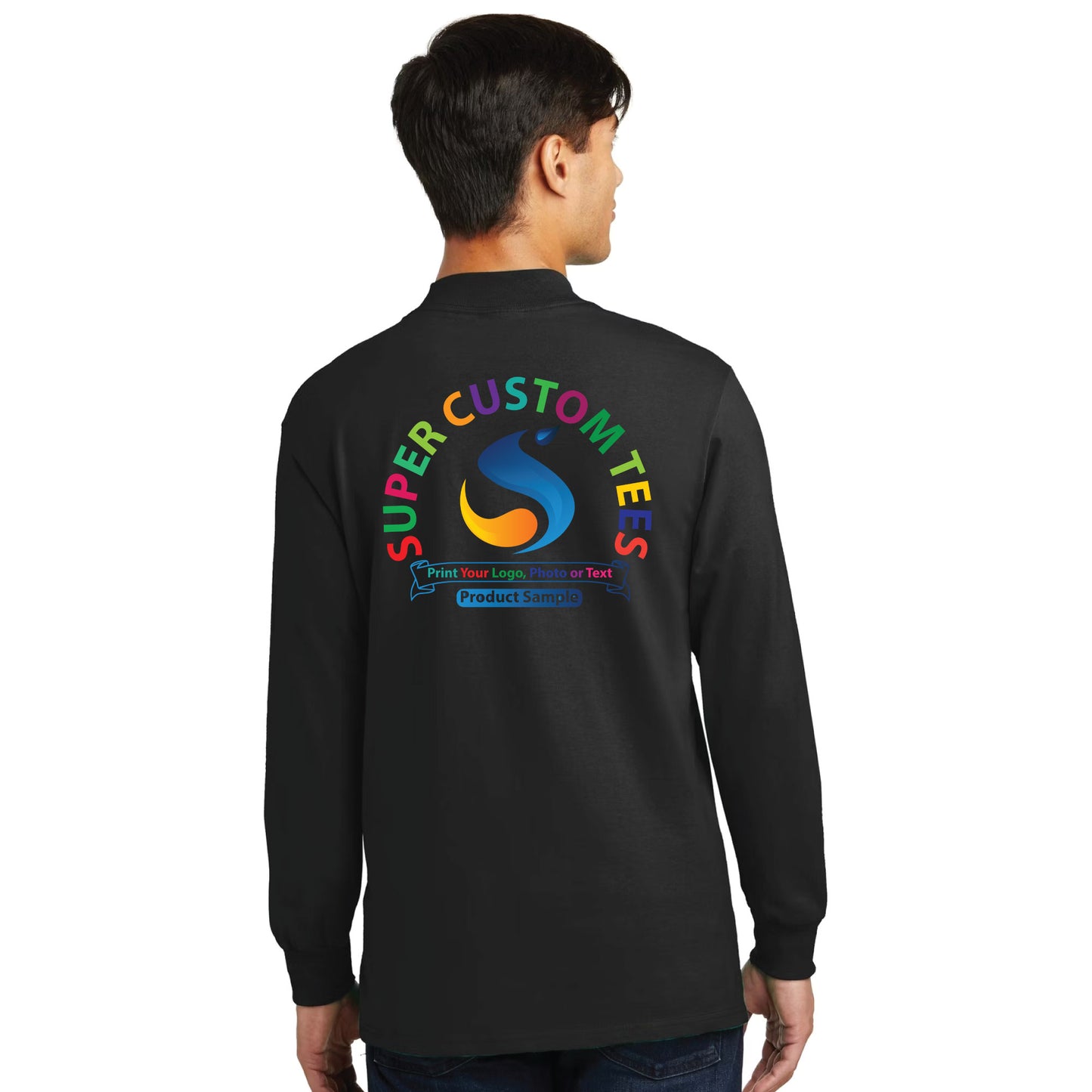 Port & Company PC61M - Unisex Essential Mock Turtleneck T Shirts