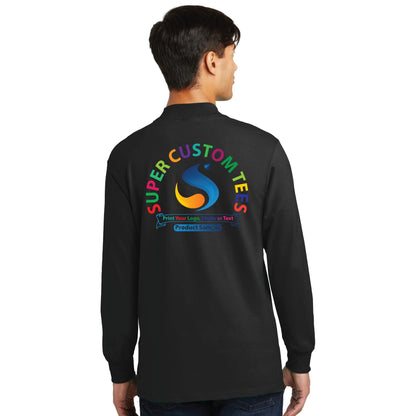 Port & Company PC61M - Unisex Essential Mock Turtleneck T Shirts