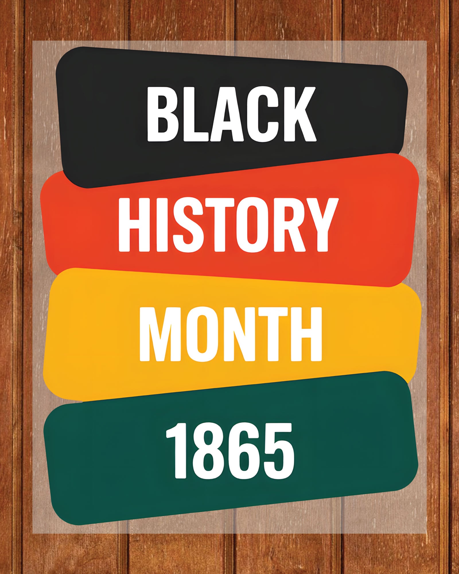 Black History Month 1865 DTF Transfer