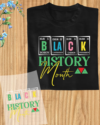 Black History Month Heat Transfer for Shirts
