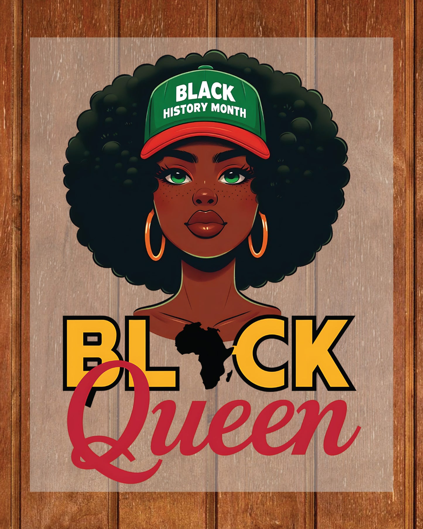 Black Queen DTF Transfer