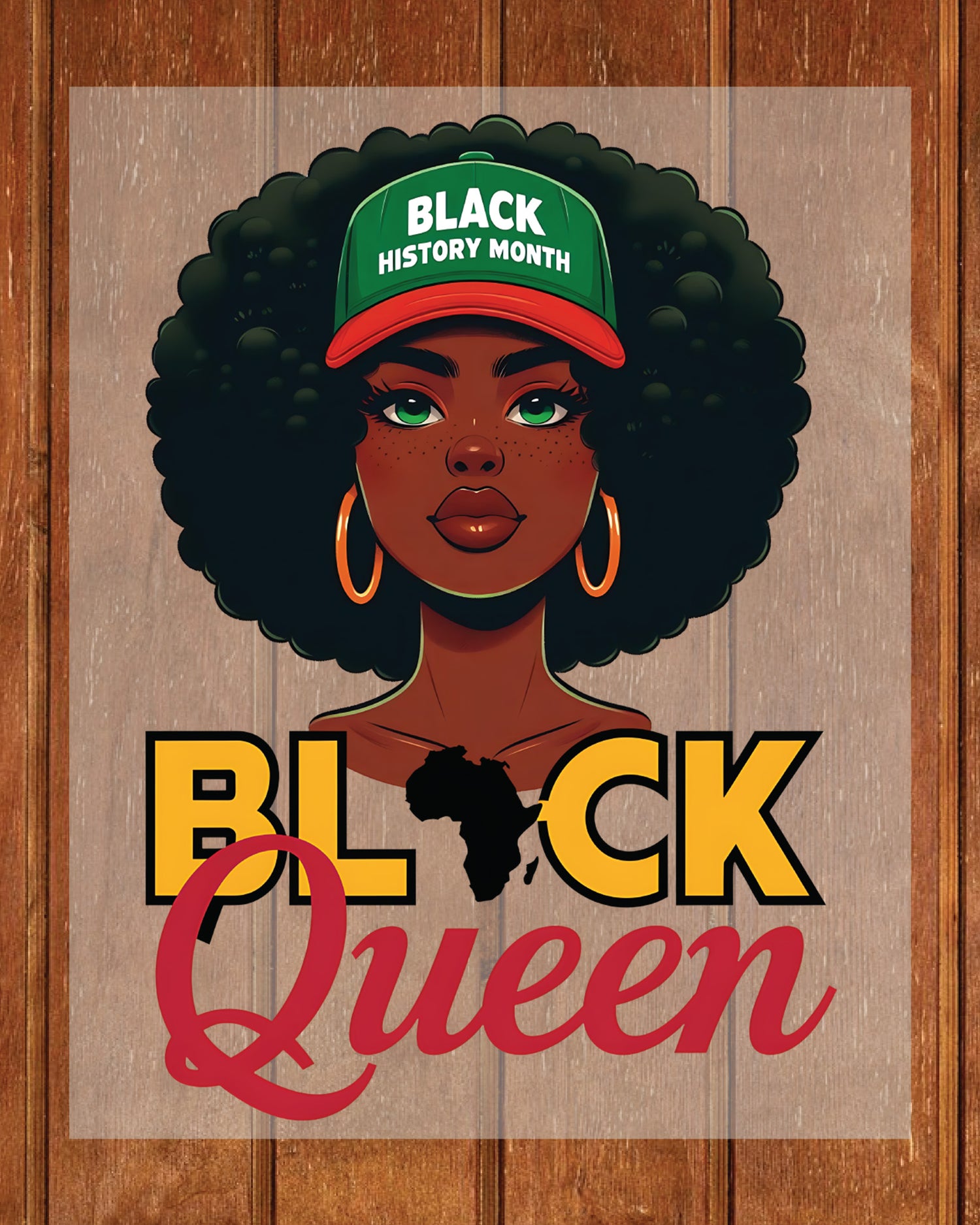 Black Queen DTF Transfer