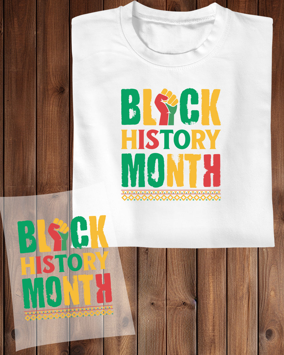 Black history Month DTF Transfer Film