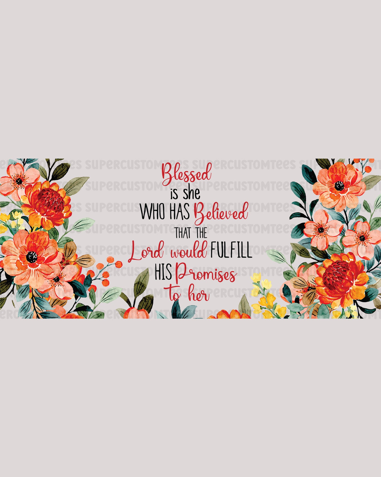 Blessed Christian Glass UV Decals