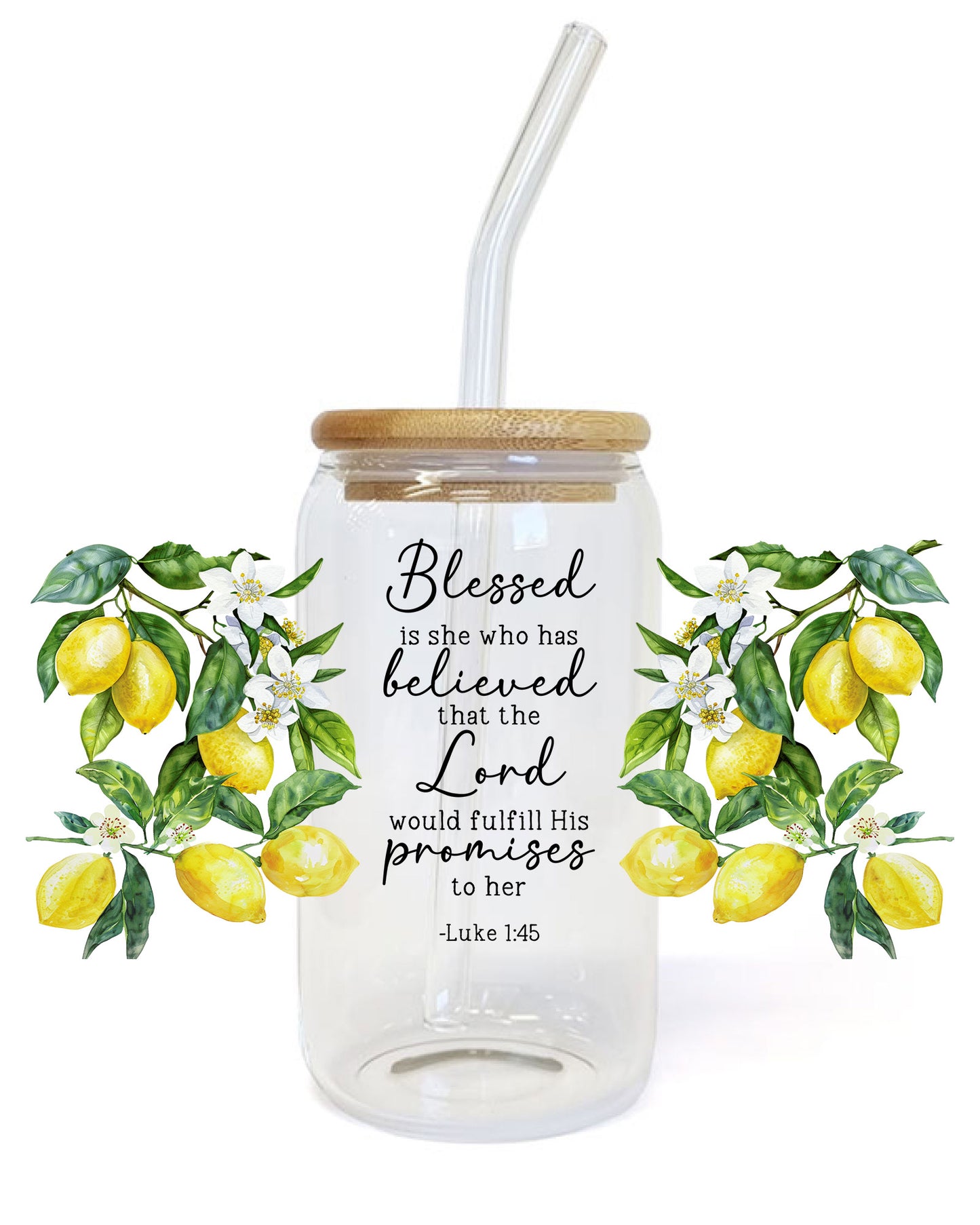 Blessed is She Who Has Believed UV DTF wrap