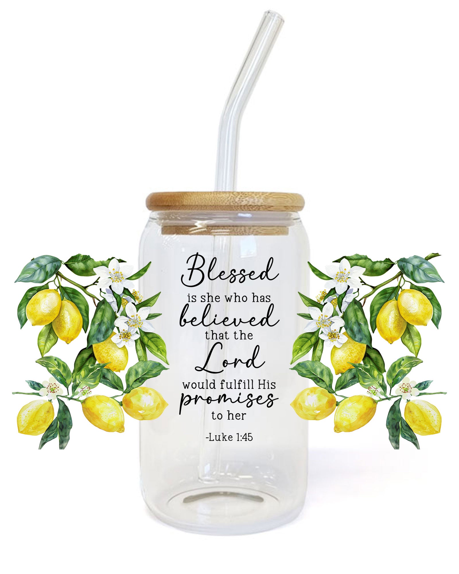 Blessed is She Who Has Believed UV DTF wrap