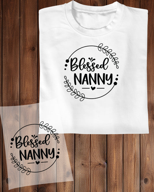 Blessed Nanny Trendy DTF Transfer Film