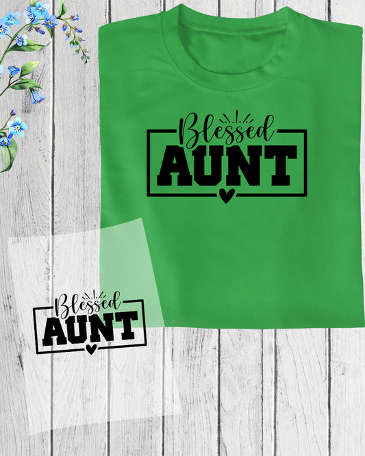 Blessed Aunt Tee DTF Transfer Film