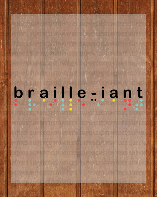 Blindness Awareness DTF Transfer Ready to Press