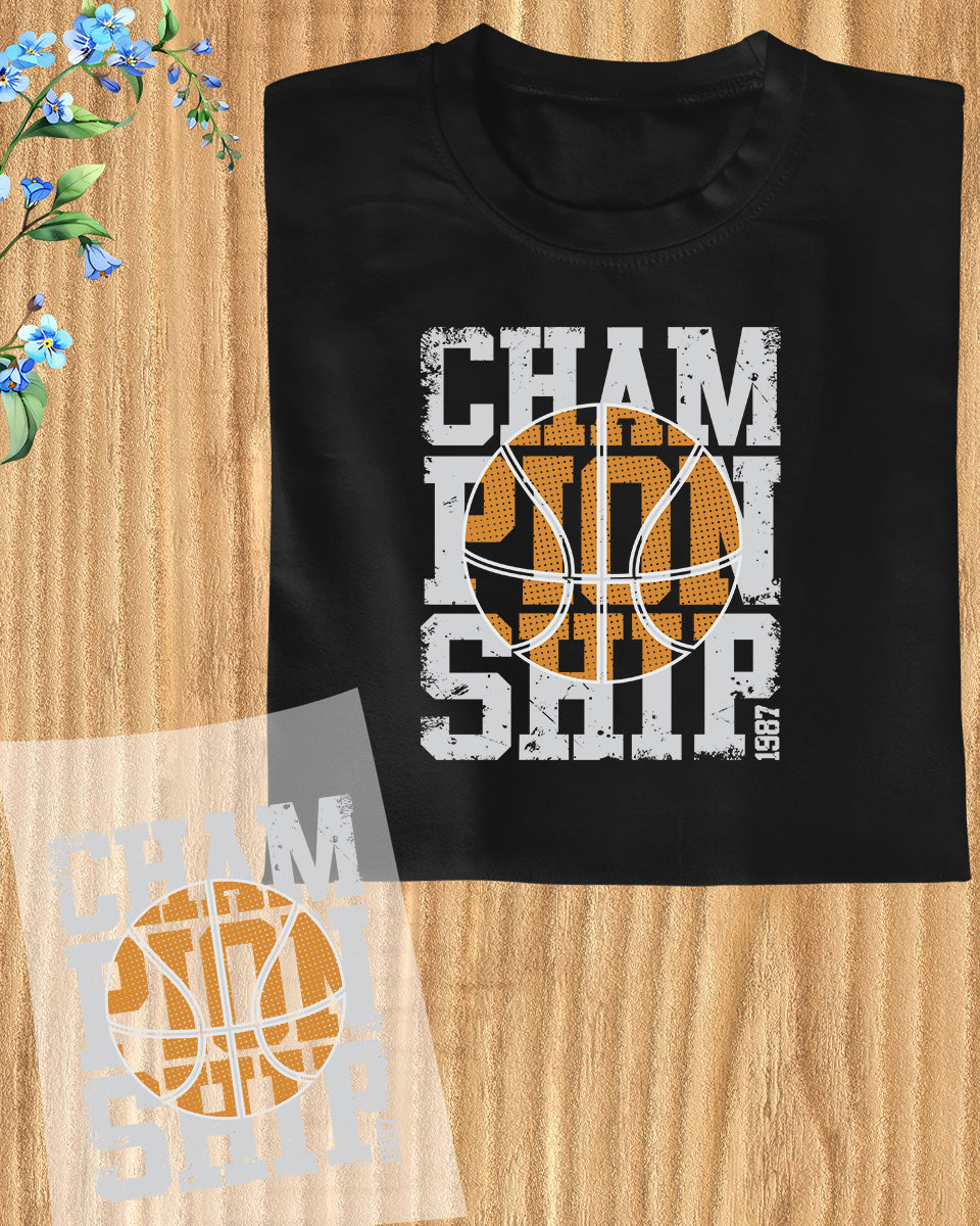 Basketball Championship DTF Transfer Film