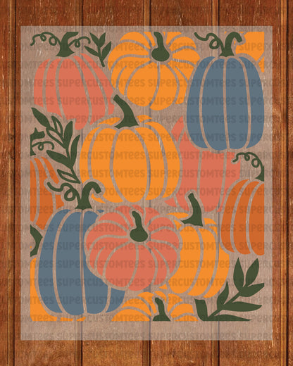 Boho  Autumn Pumpkin Heat Transfer ready to Press