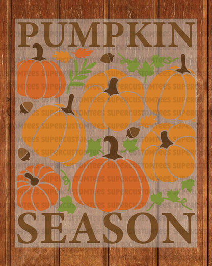Boho Autumn Pumpkin Season DTF Transfer Ready to Press