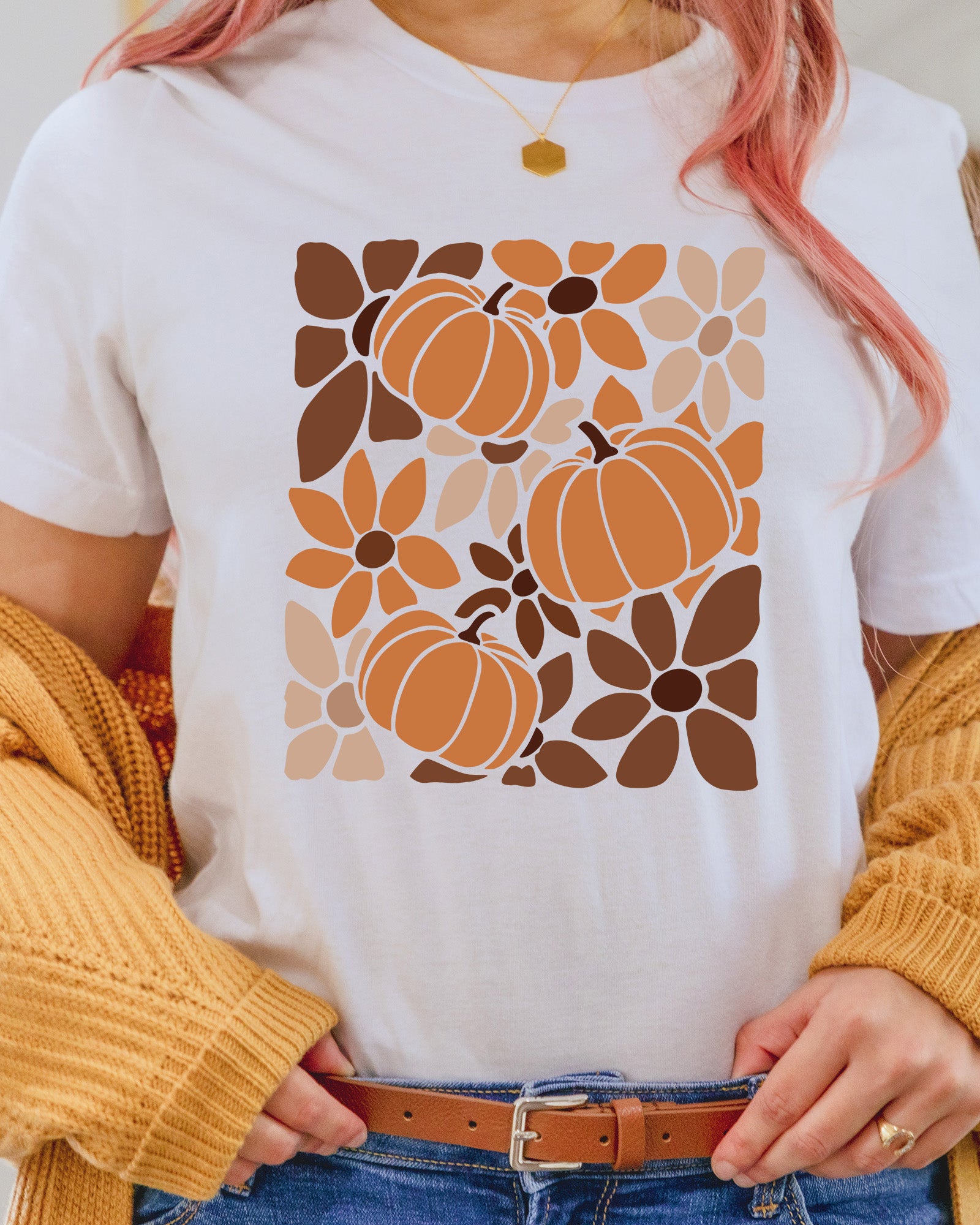 Boho Floral Fall Pumpkin Season DTF Transfer