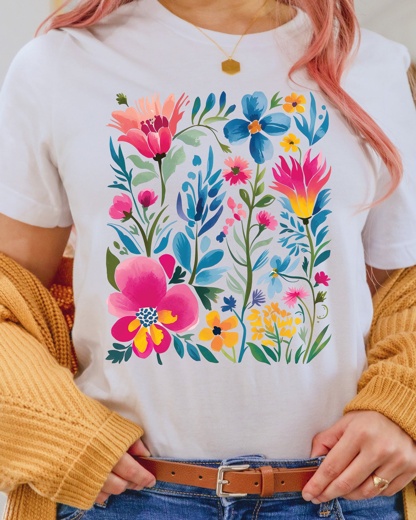 Boho Floral Summer Wildflowers DTF Transfer