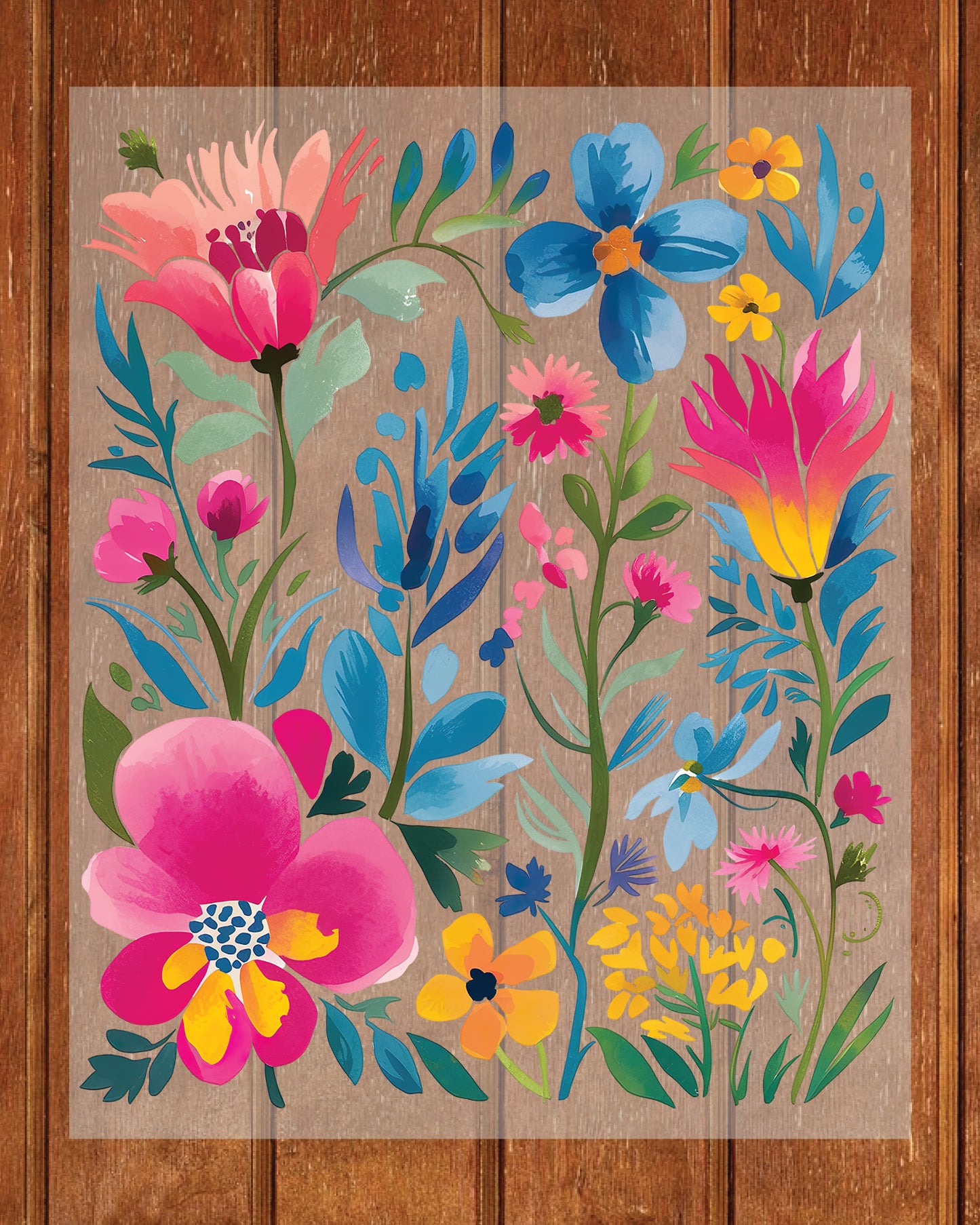 Boho Floral Summer Wildflowers DTF Transfer