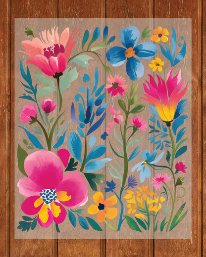 Boho Floral Summer Wildflowers DTF Transfer