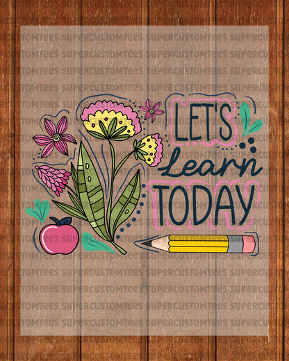 Boho Floral Teacher DTF Transfer