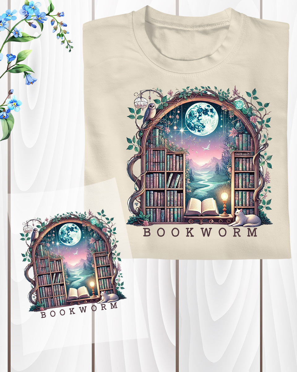 Bookworm Funny Heat Transfer